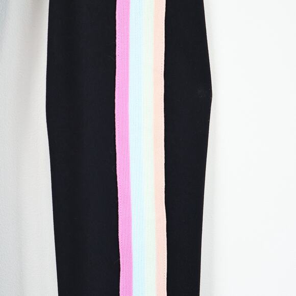 Spiritual Gangster Pastel Rainbow Side Striped High Rise Legging Black Small - Picture 7 of 9